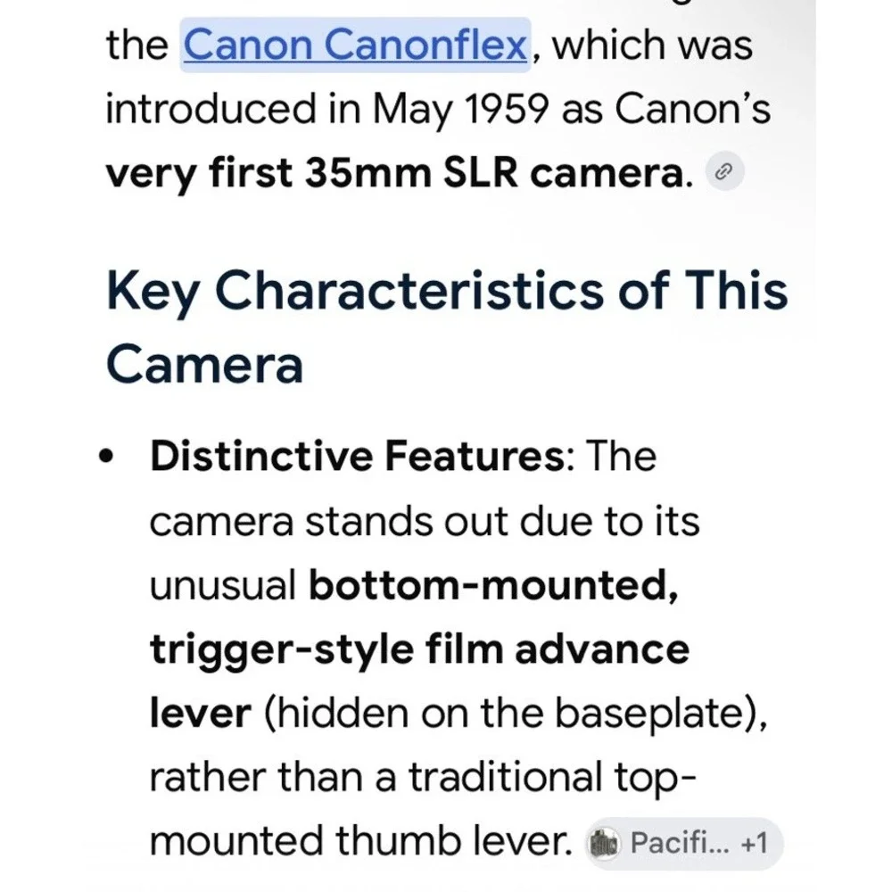Canon canonflex 1959